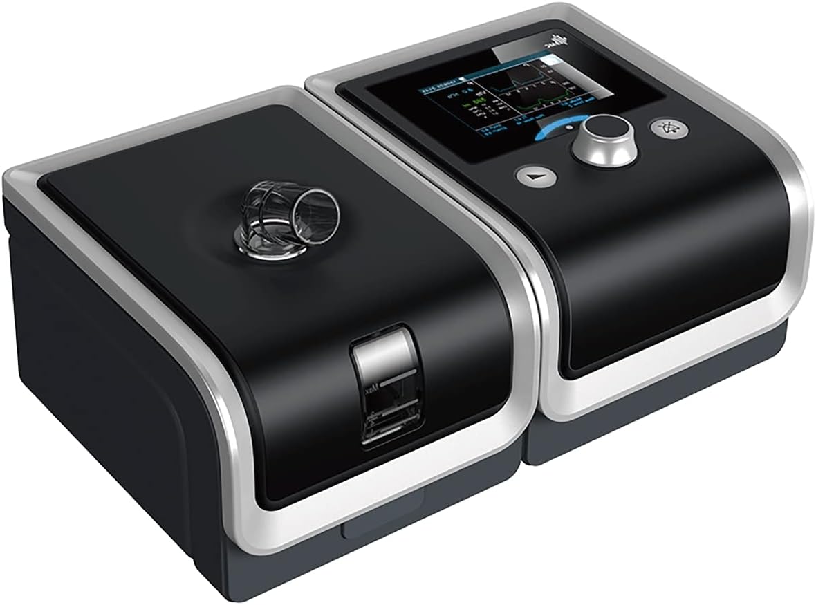 BMC GII E-20A sleep ventilator (fully automatic) with full size nose mask set for quieter breathing during sleep