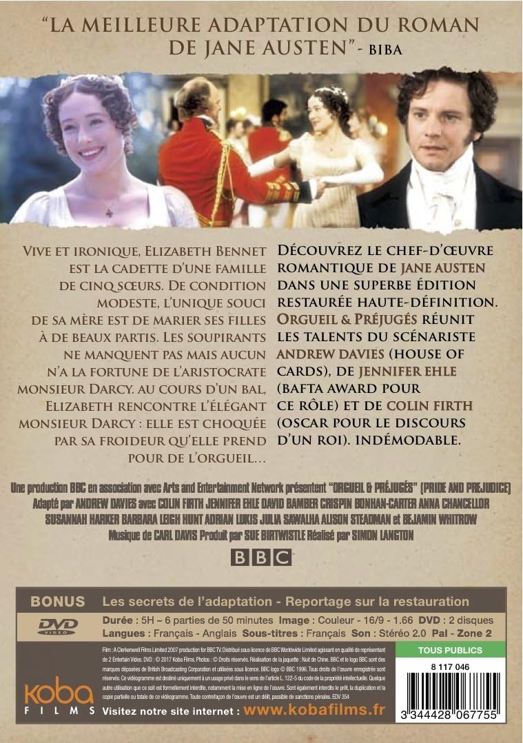 Thumbnail 1 de ORGUEIL & PRÉJUGÉS Version Restaurée — L’intégrale en DVD par Koba