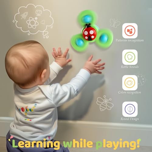 Thumbnail 7 de ALASOU Suction Cup Spinner: Airplane Travel Toy for Toddlers