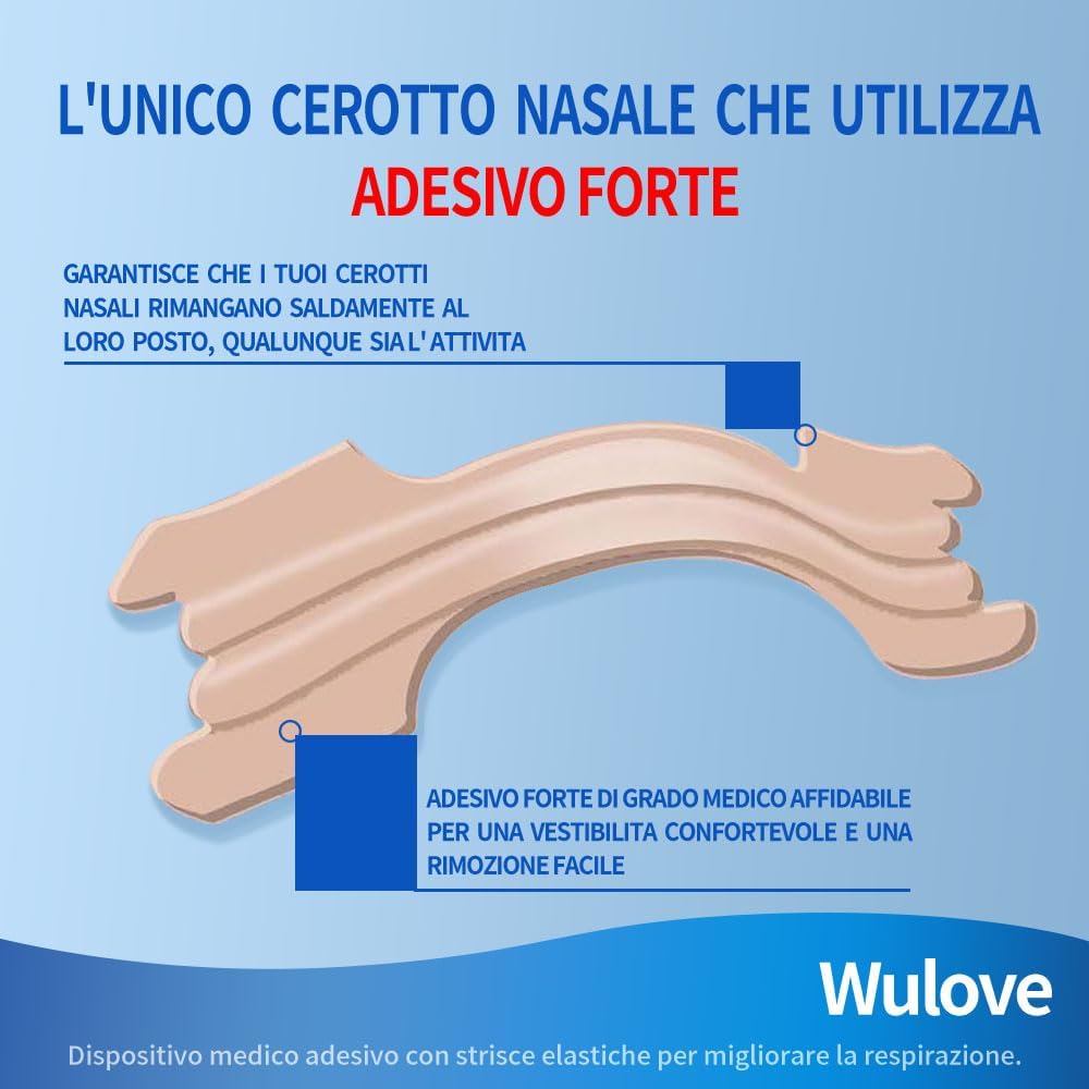 Thumbnail 2 de Wulove Cerotti Nasali 100 Pezzi: cerotti nasali extra large per respirare meglio e dormire serenamente