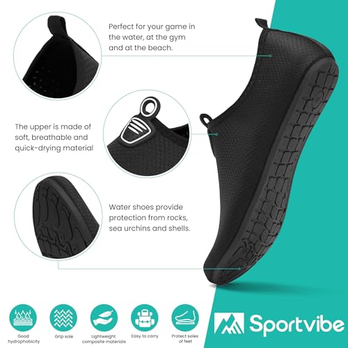 Detalle de Sportvibe Water Shoes: Lightweight, Quick-Dry Beach Trainers for All Activities