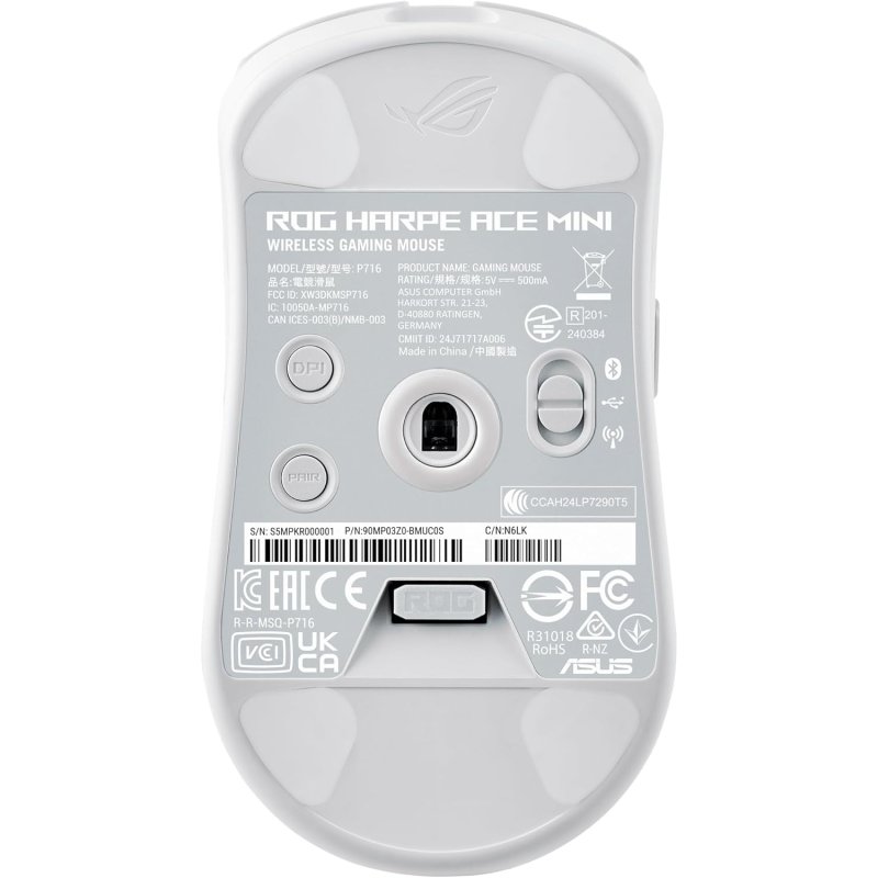 Detalle de ASUS ROG Harpe Ace Mini ratón gaming inalámbrico 42.000 DPI