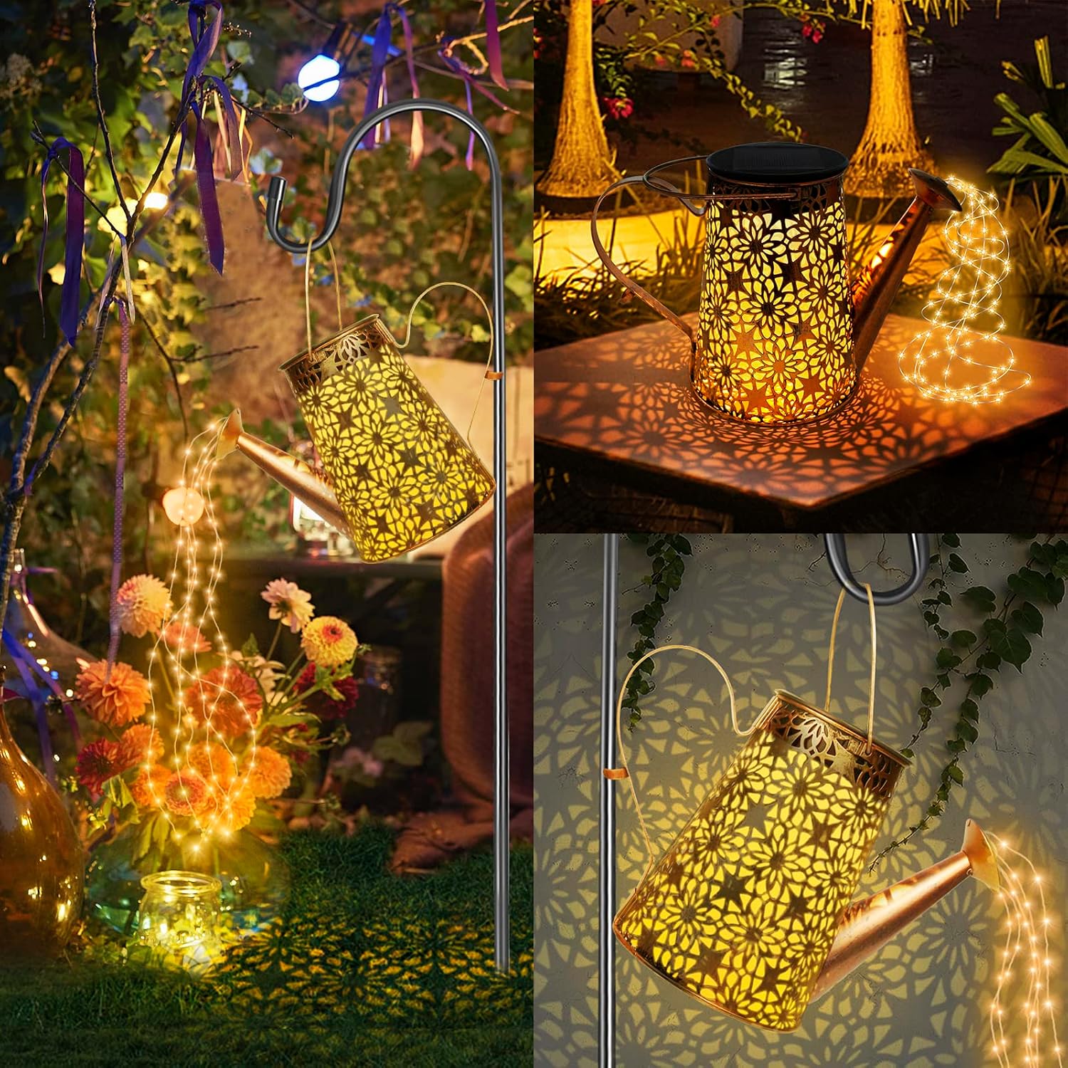 Detalle 2 de FLSEPAMB Watering Can Solar Lights 2 Pack