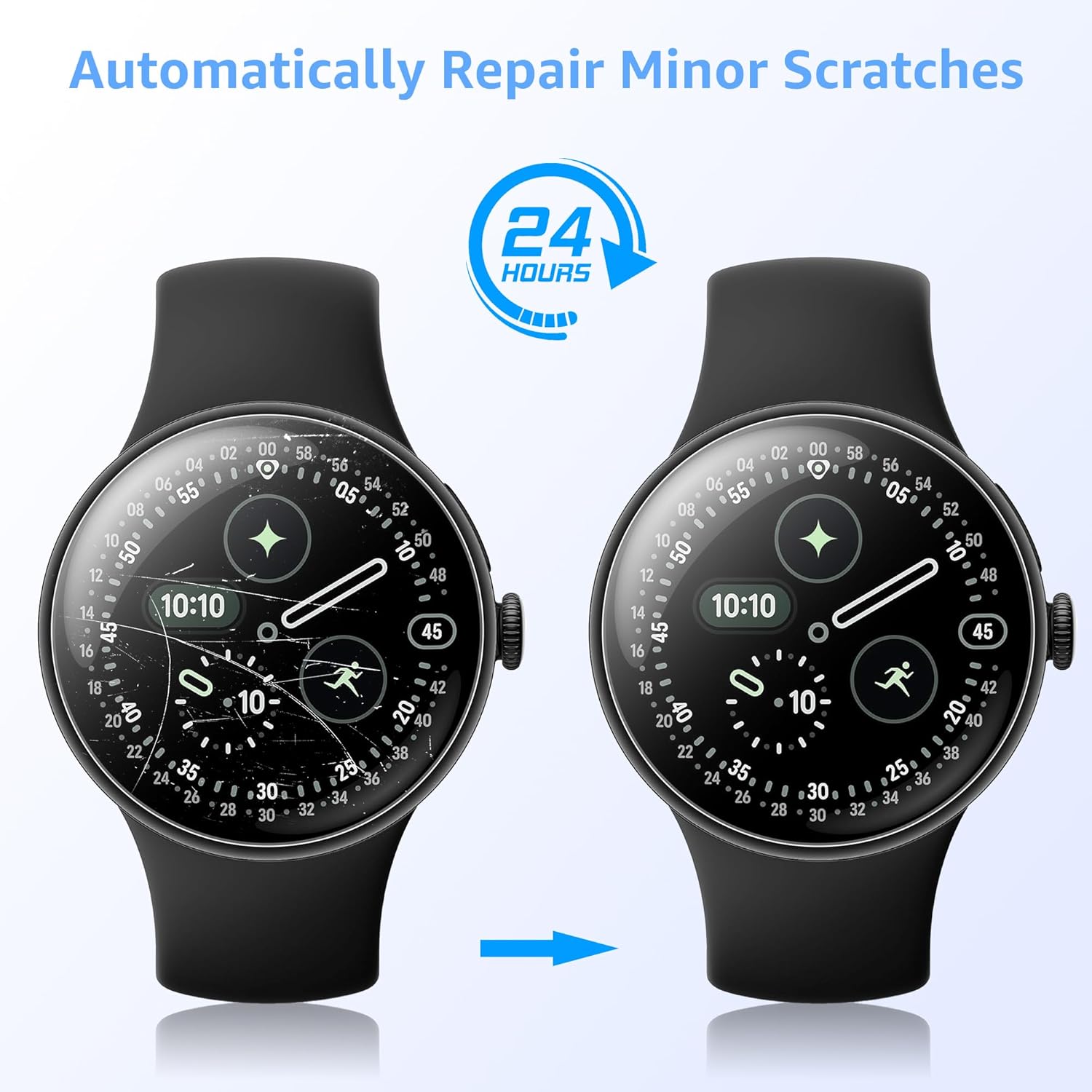 Thumbnail 3 de Tiorecime 8 Pack TPU Screen Protectors for Google Pixel Watch 4/3 45mm