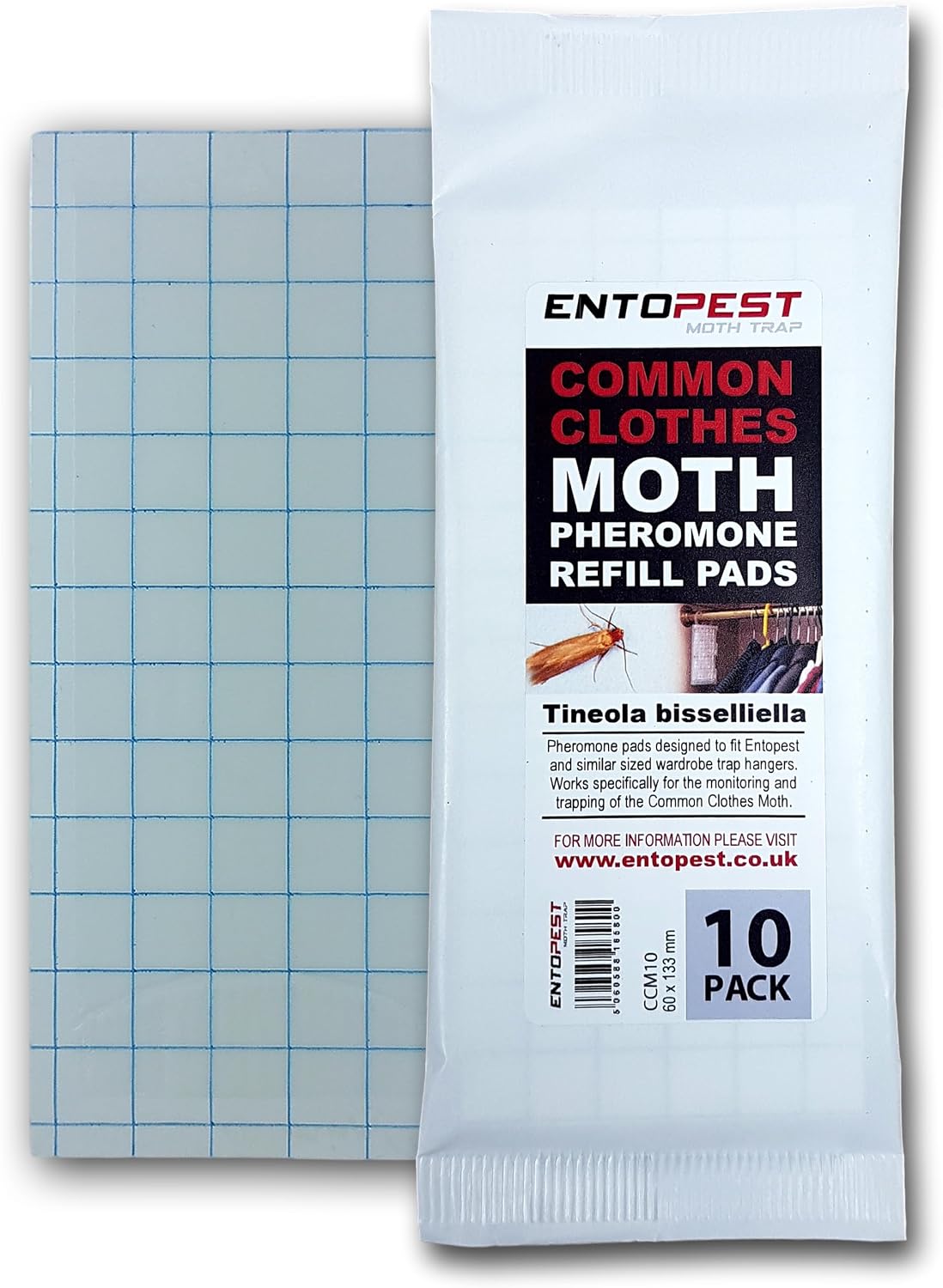 Detalle de Entopest 10-Pack Clothes Moth Monitoring Traps 🪰