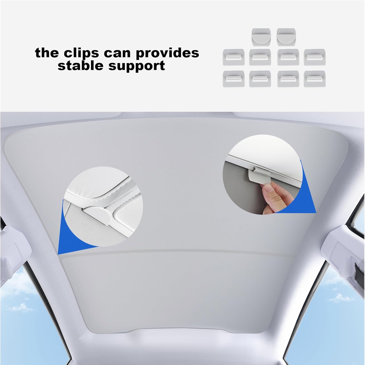 Thumbnail 1 de Tesla Model Y Sunshade Roof Never Sag – Heat-Insulating, UV-Protective Interior Accessory