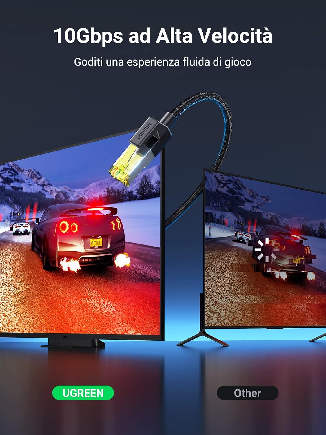 Thumbnail 2 de UGREEN Cavo Ethernet LAN 10 Gbps 2 m