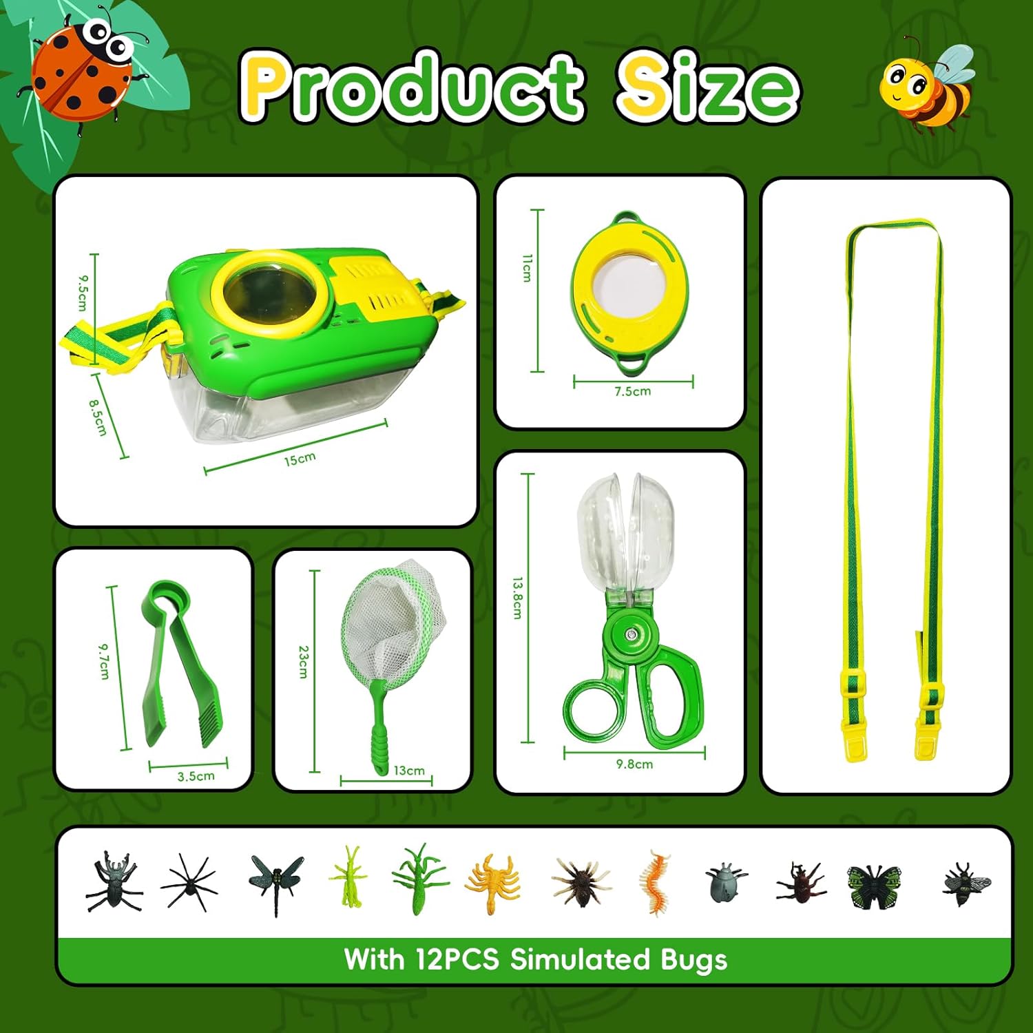 Detalle de CVARRISE 2 Pack Bug Hunting Kits for Children: Outdoor Explorer Set
