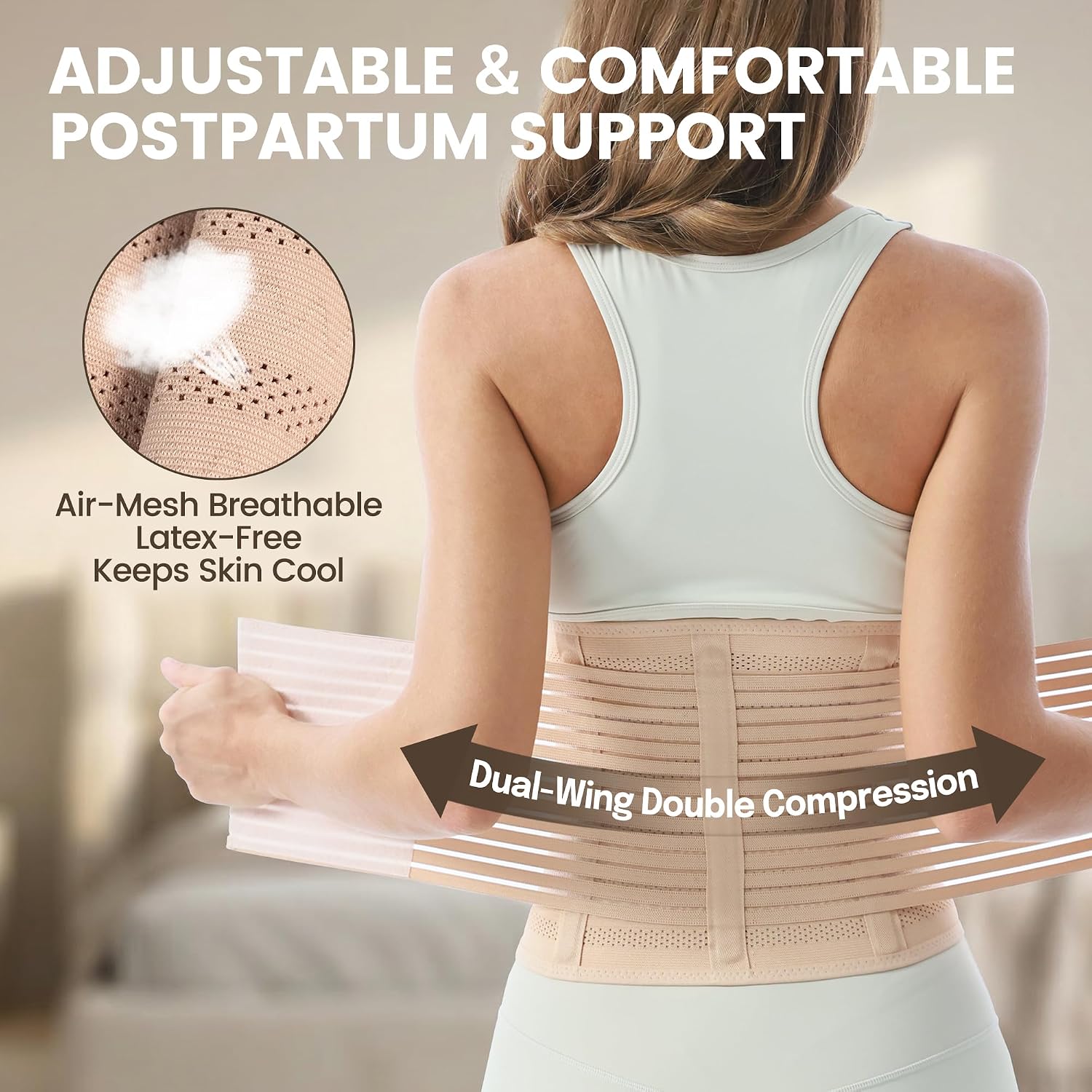 Thumbnail 3 de Trendyline Postpartum Belly Wrap for Women – C-section recovery compression belt & abdominal binder