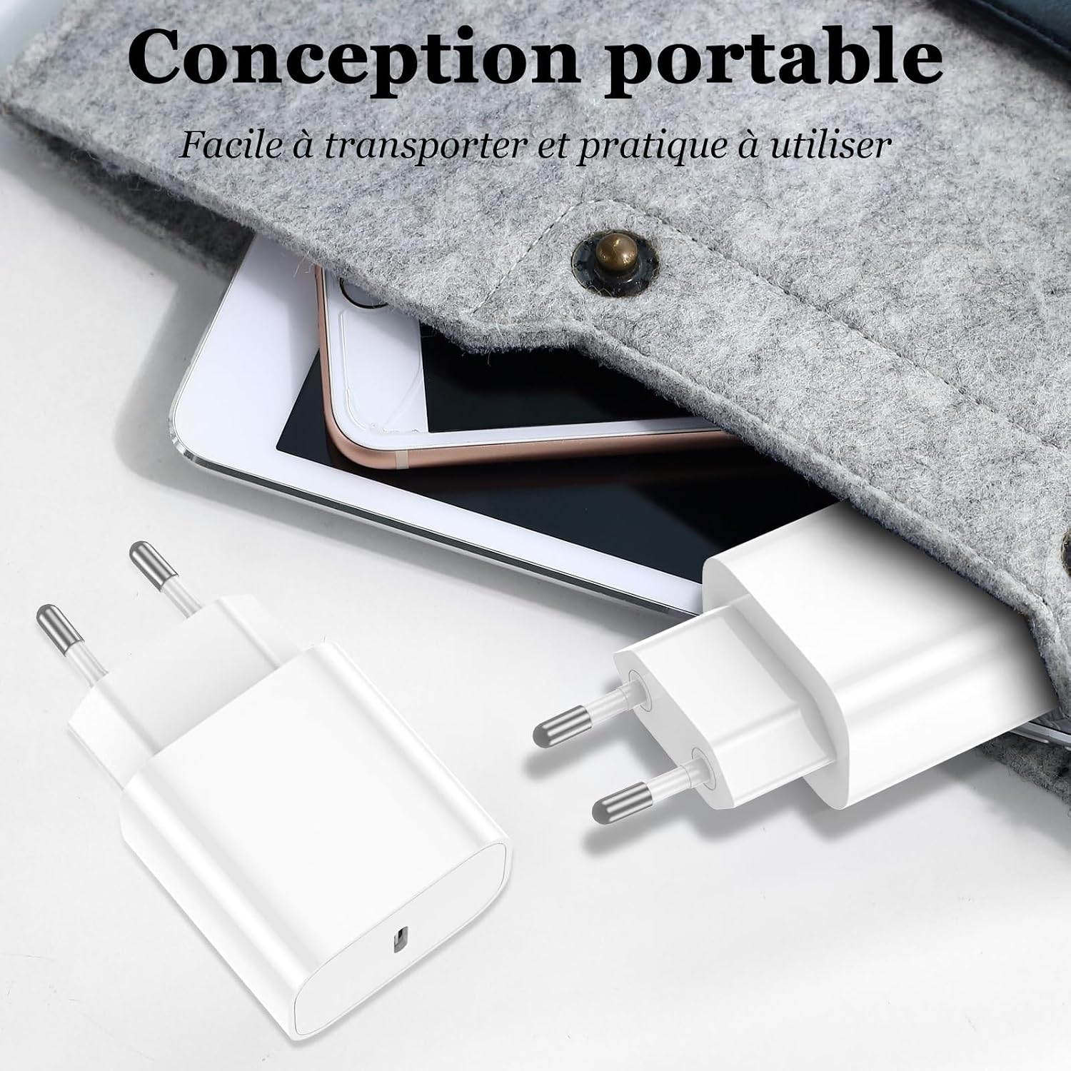 Detalle 2 de Chargeur Rapide USB C 2 pièces 2 m