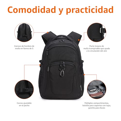 Detalle 2 de Amazon Basics Mochila viaje 15.6 pulgadas