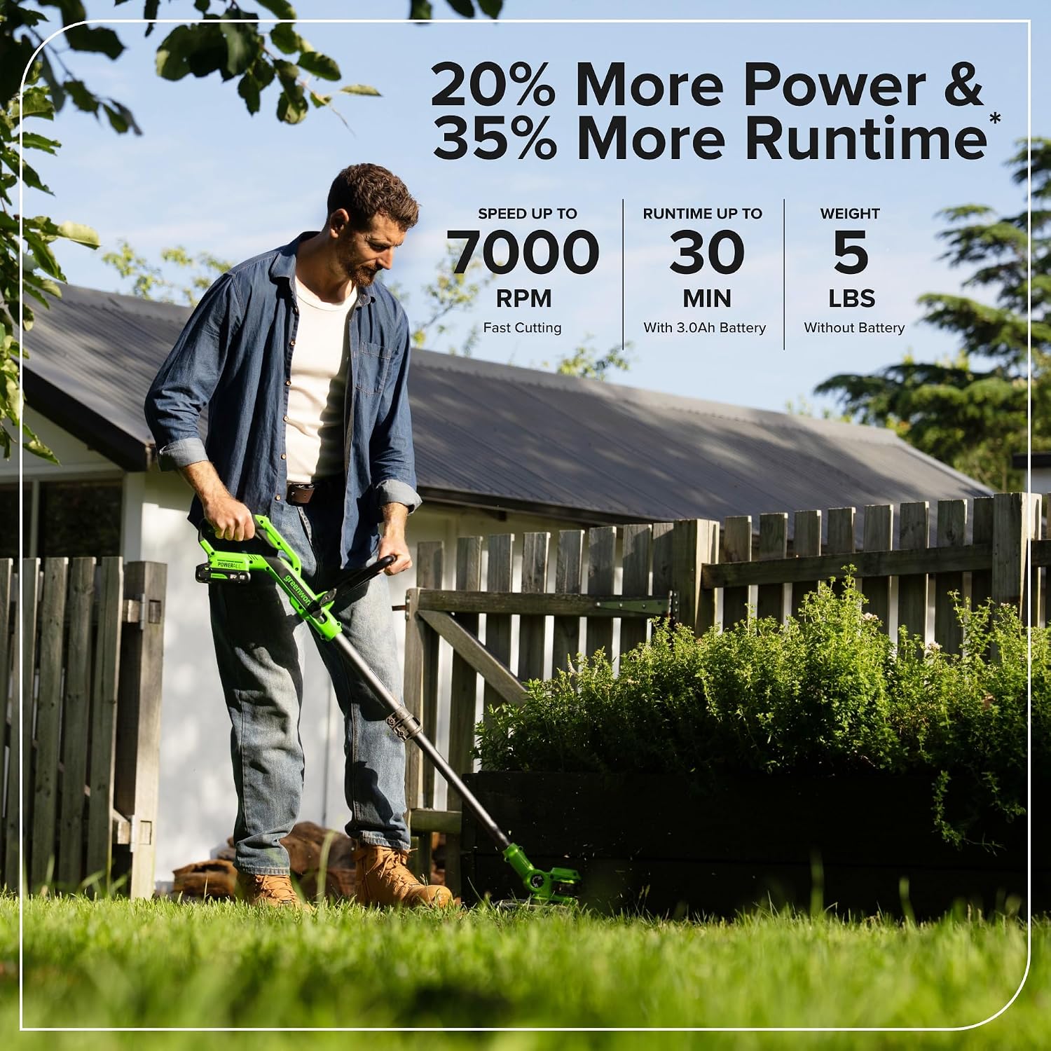 Thumbnail 2 de Greenworks string trimmer, 24V