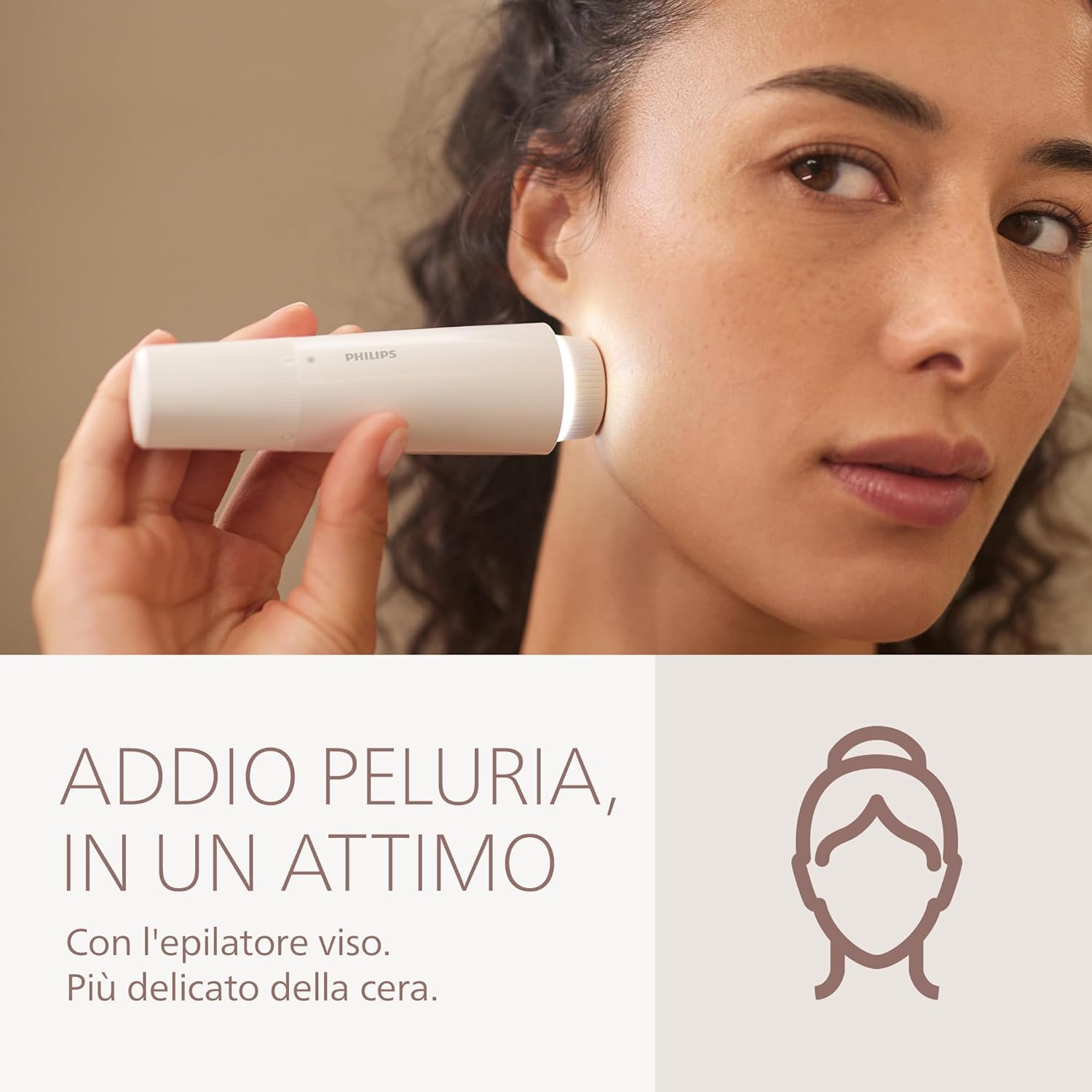 Detalle de Philips Lady Shaver Serie 8000 BRL159/00: rasatura delicata e versatile per viso, corpo e bikini