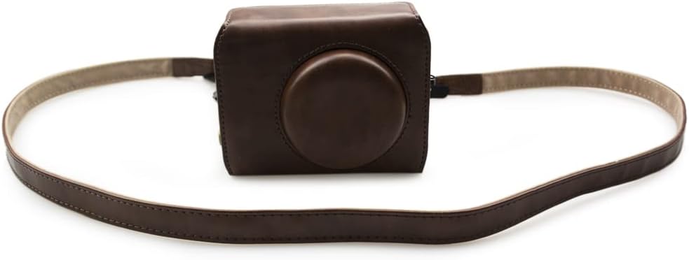 Detalle de Rieibi G7X II / G7X III Vintage Leather Camera Case for Canon PowerShot G7 X Mark II / Mark III