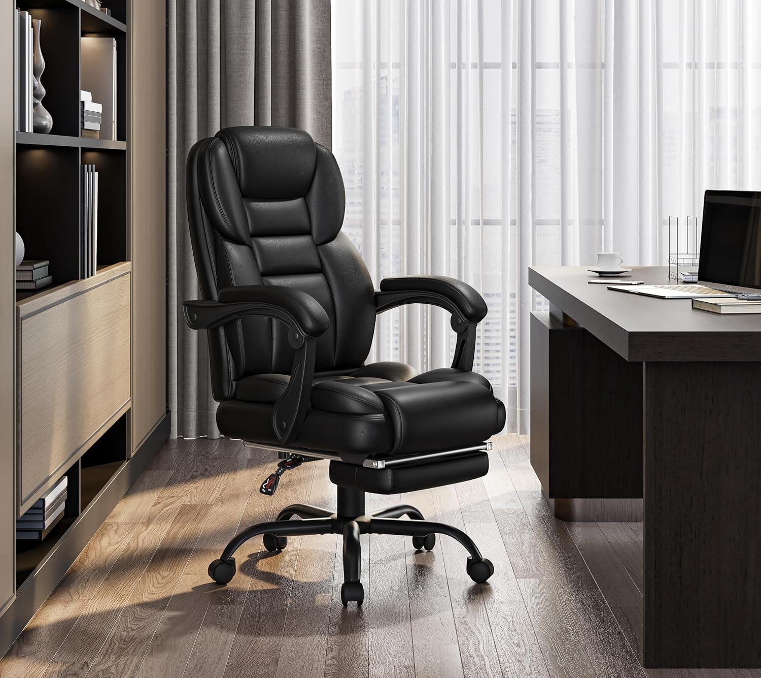 Detalle 2 de Yaheetech Poltrona Ufficio Ergonomica 136 kg 💺