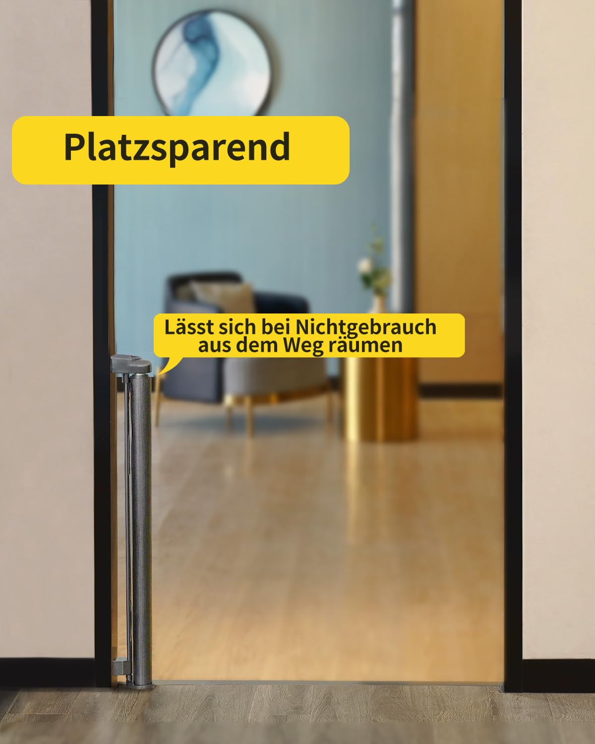 Detalle 2 de Retraktierbares Sicherheitsgitter 140 cm