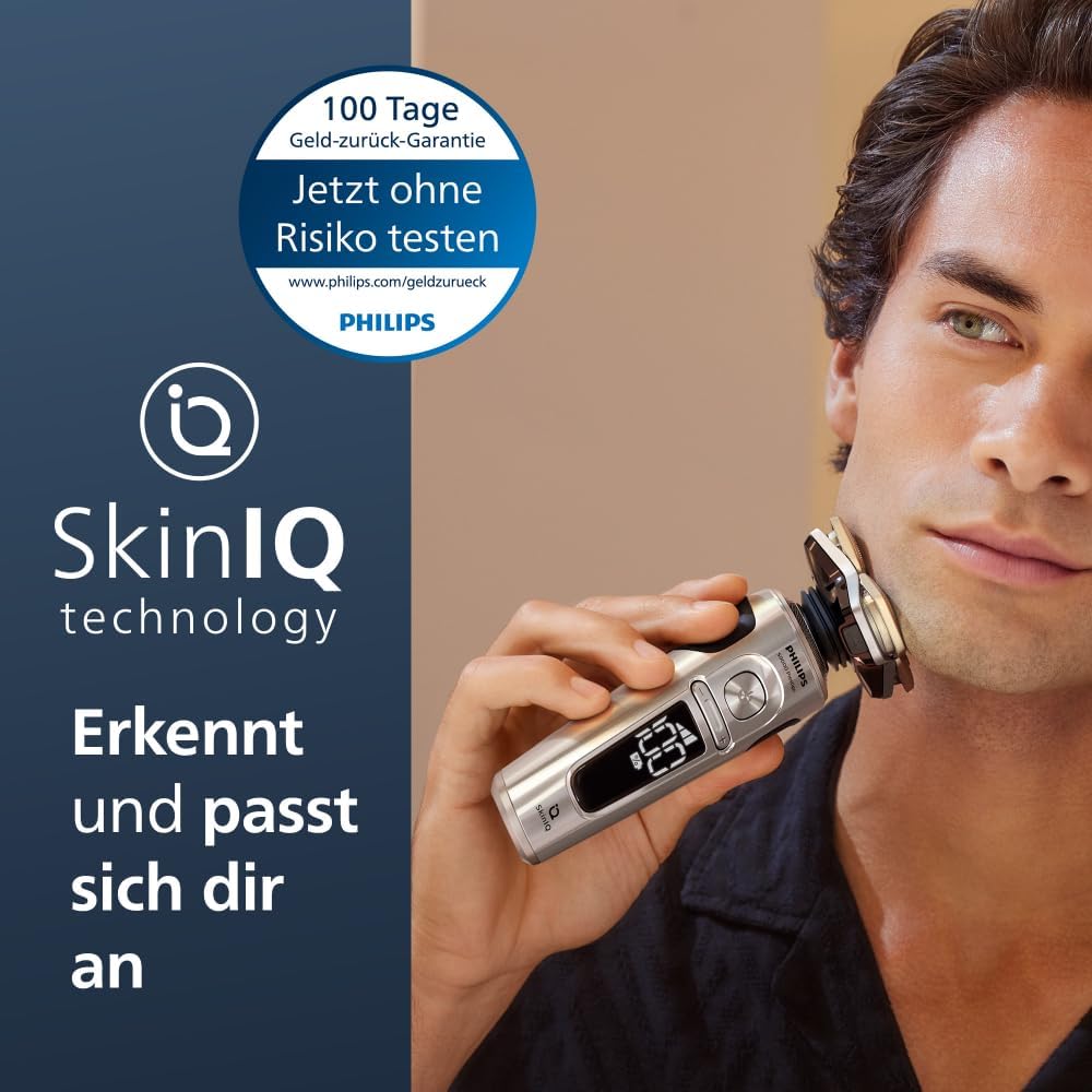 Thumbnail 1 de PHILIPS Rasierer S9000 Prestige SP9885/35 – Elektrischer Nass- und Trockenrasierer mit SkinIQ-Technologie