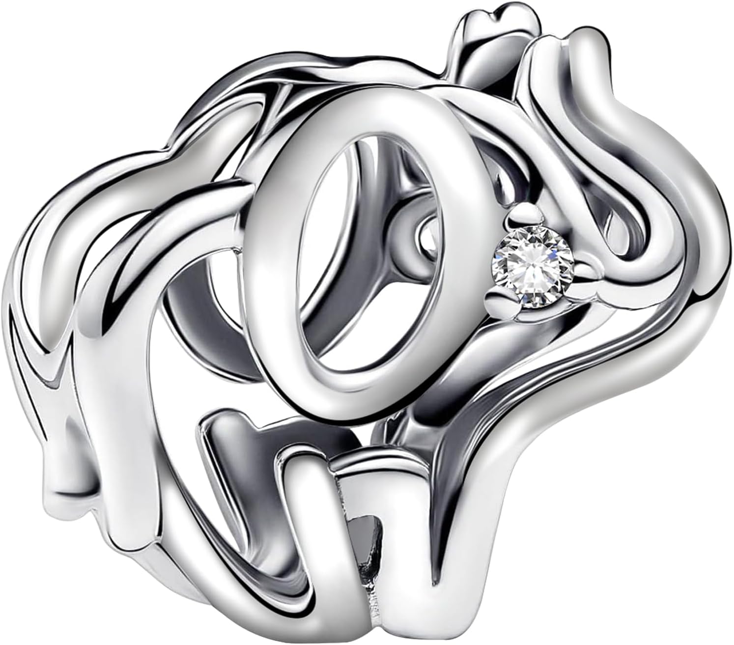 Detalle de Ruaidhra 925 Sterling Silber Charms Anhänger mit Elefanten-Design als Charm Stopper für Armband & Halskette