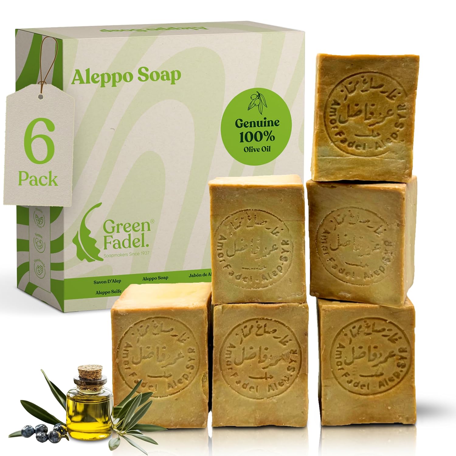 Thumbnail 6 de GREEN FADEL Aleppo Seife 200 g