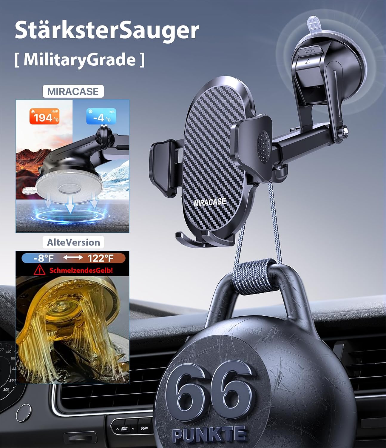 Thumbnail 1 de Miracase 2026 Handyhalterung Auto 360°