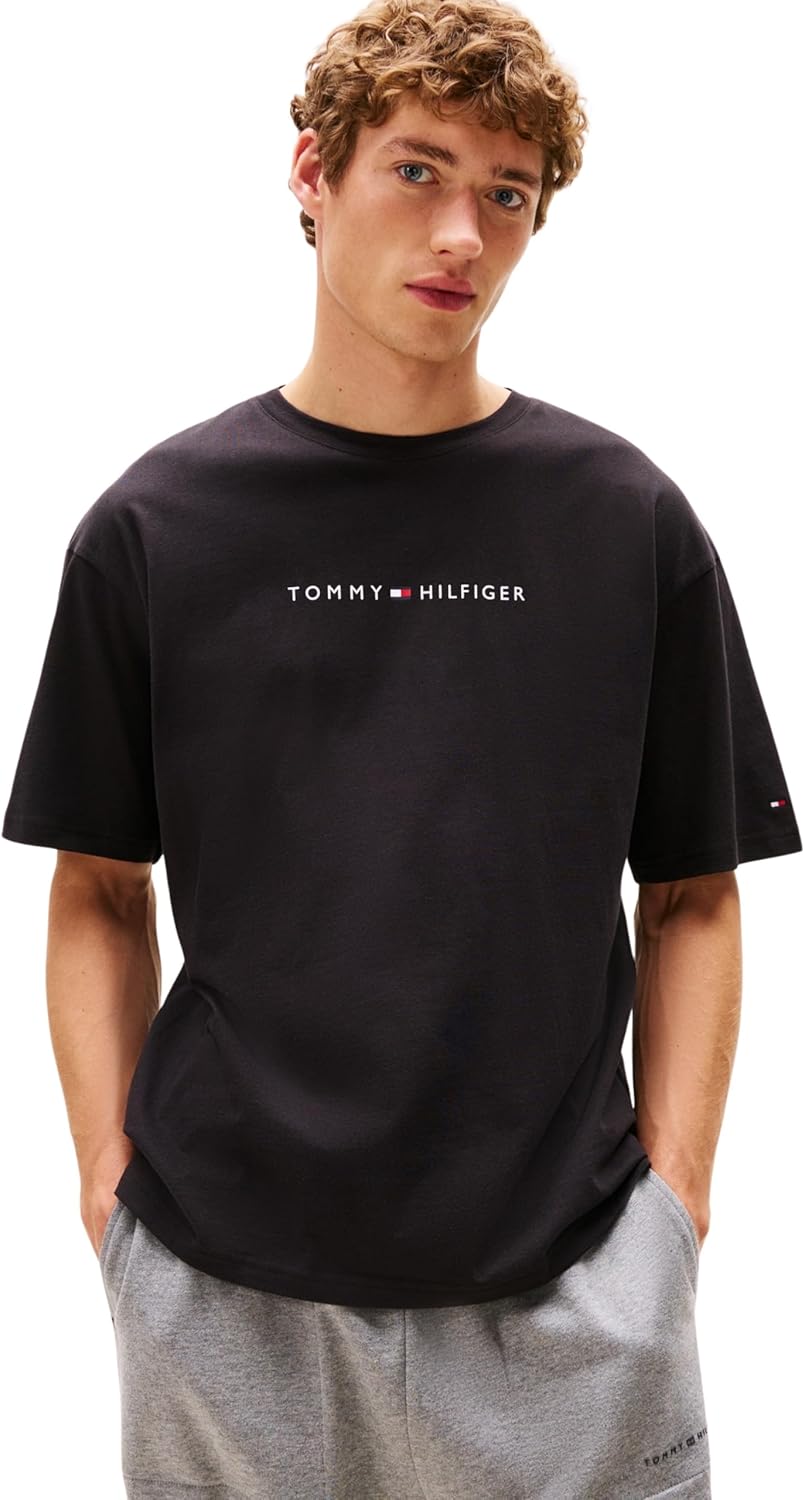 Thumbnail 5 de Tommy Hilfiger Herren T-Shirt Kurzarm Logo mit Rundhalsausschnitt – klare Wahl für lässige Outfits