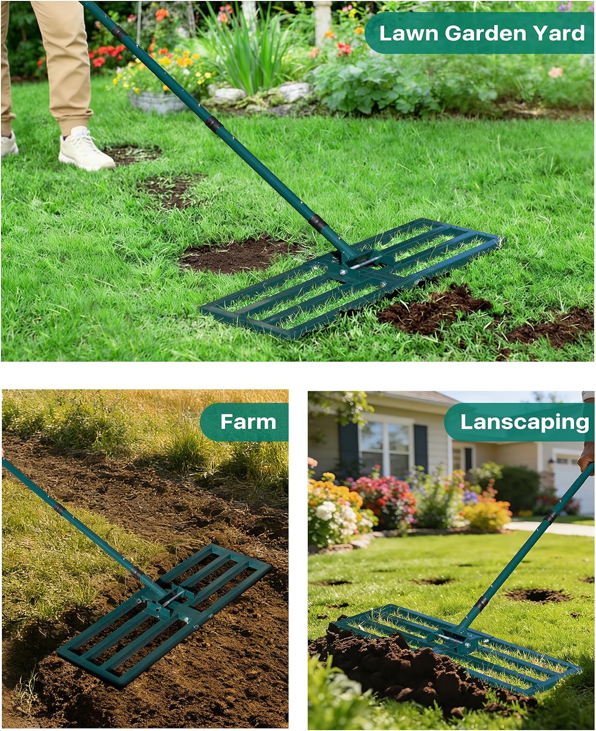 Thumbnail 6 de Forvenora Lawn Levelling Rake, 30 x 10