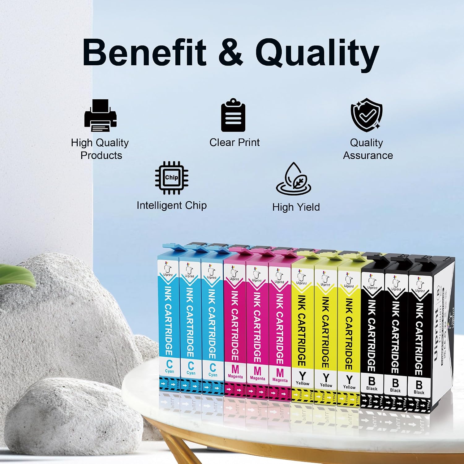 Detalle 2 de Uiprint 604XL Replacement Ink Cartridges for Epson XP and WorkForce – 12-pack (Black, Cyan, Magenta, Yellow)