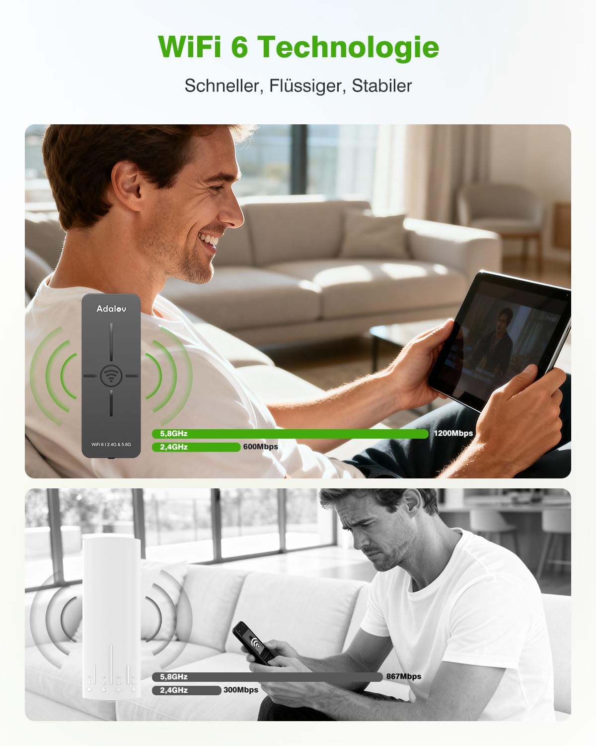 Thumbnail 2 de AdaLov CPE882 WLAN-Bridge Outdoor für WiFi 6, 5 km