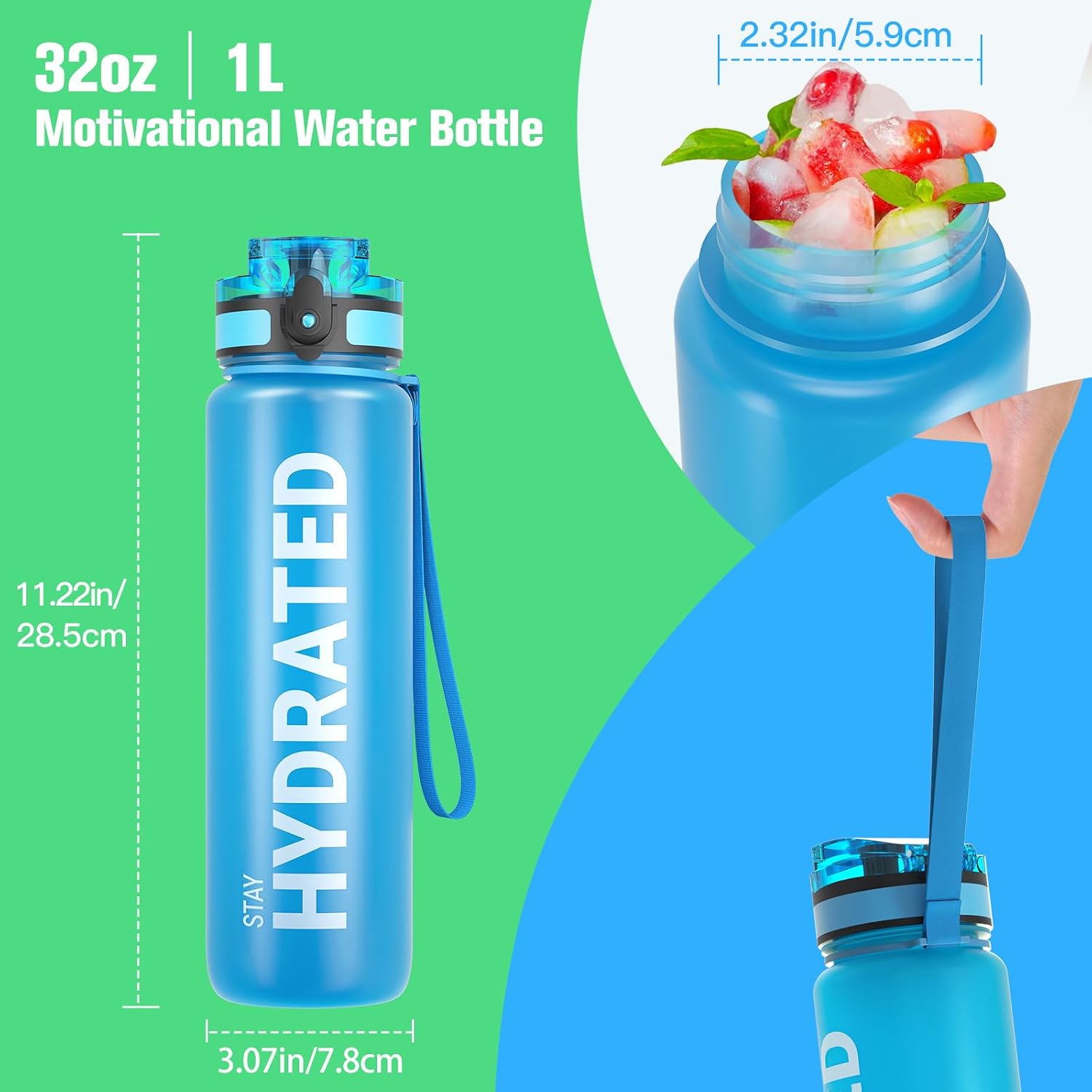 Detalle de Sahara Sailor 1L leakproof water bottle