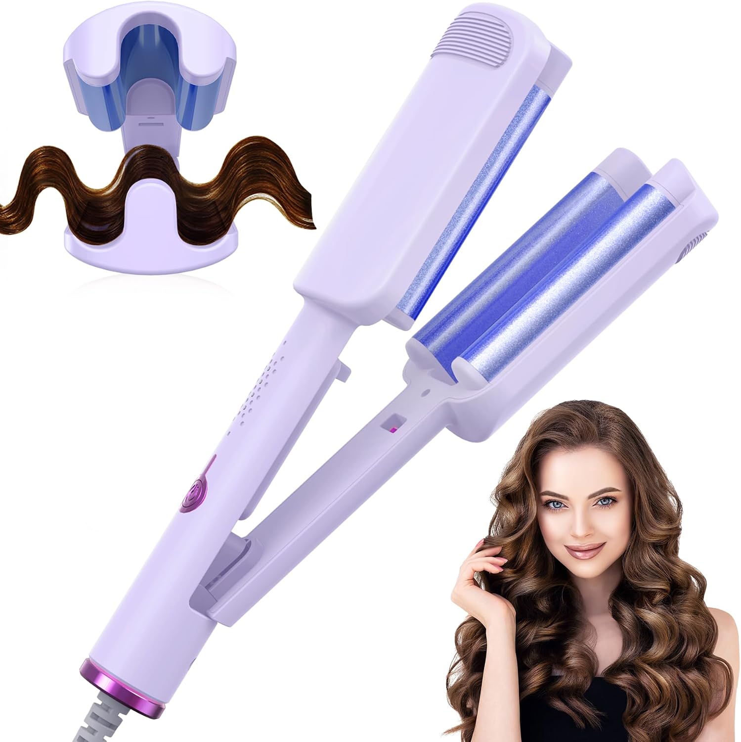 Detalle de AISEELY 32 mm Welleneisen für Beach Waves 💇♀