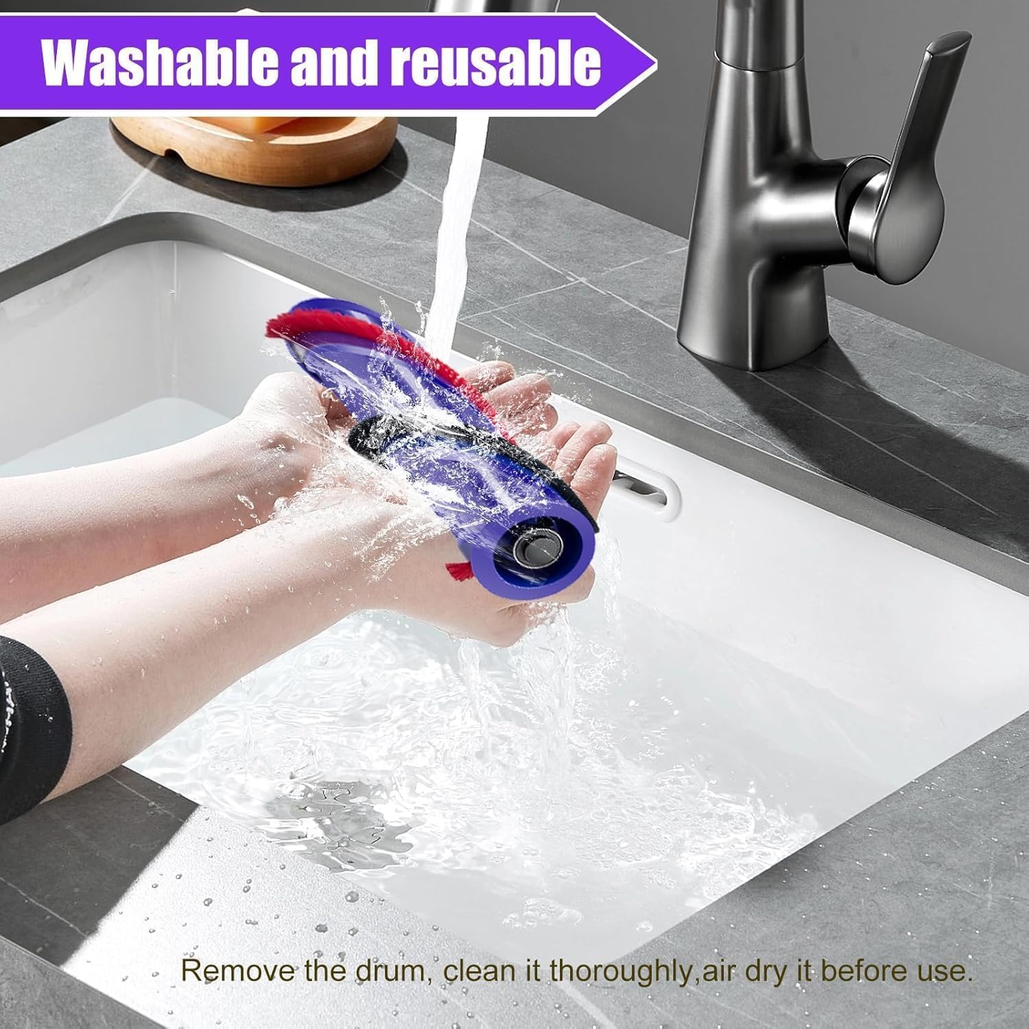 Thumbnail 6 de Quick-Release motorhead cleaner replacement for Dyson V7 V8 V10 V11 V15 direct drive heads (hardwood & carpets)