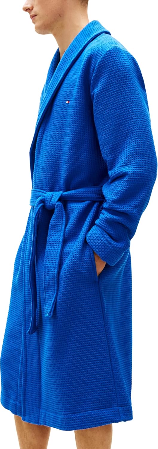Tommy Hilfiger Waffle Bathrobe Uomo Um0um03524 – Comfort raffinato e sostenibile