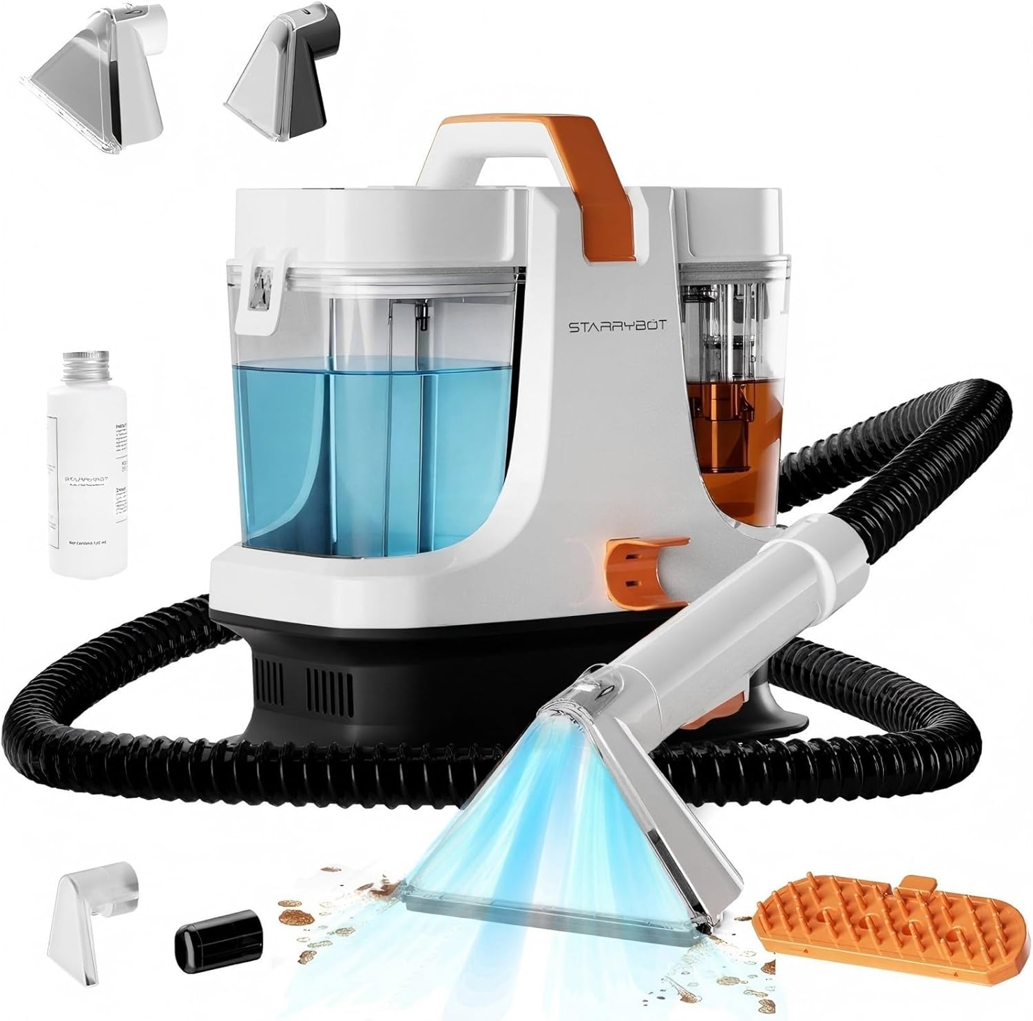 Detalle de STARRYBOT C-AC2501 Upholstery Cleaner, 18,000 Pa Suction, White