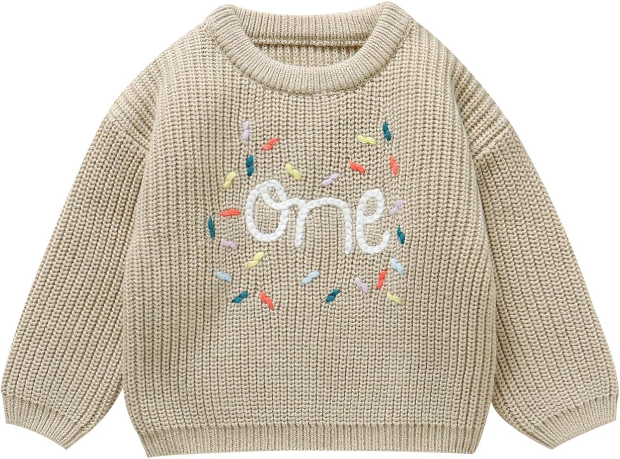 Thumbnail 6 de DovFanny Baby Knitted Jumper Toddler – Floral Detail Long Sleeve, Winter Warm Knitwear