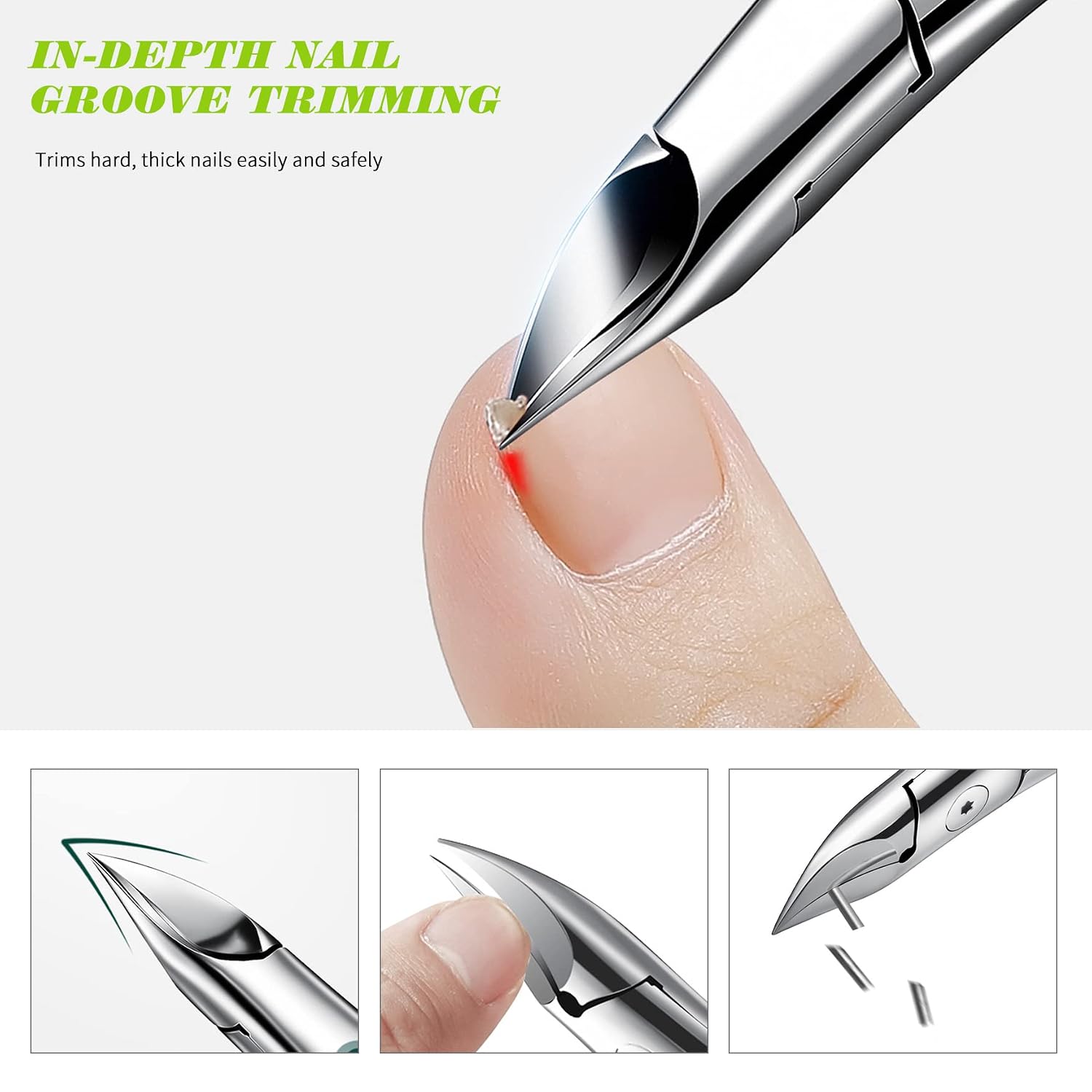 Detalle 1 de FVION Nagelzangen Profi Fußnägel Edelstahl