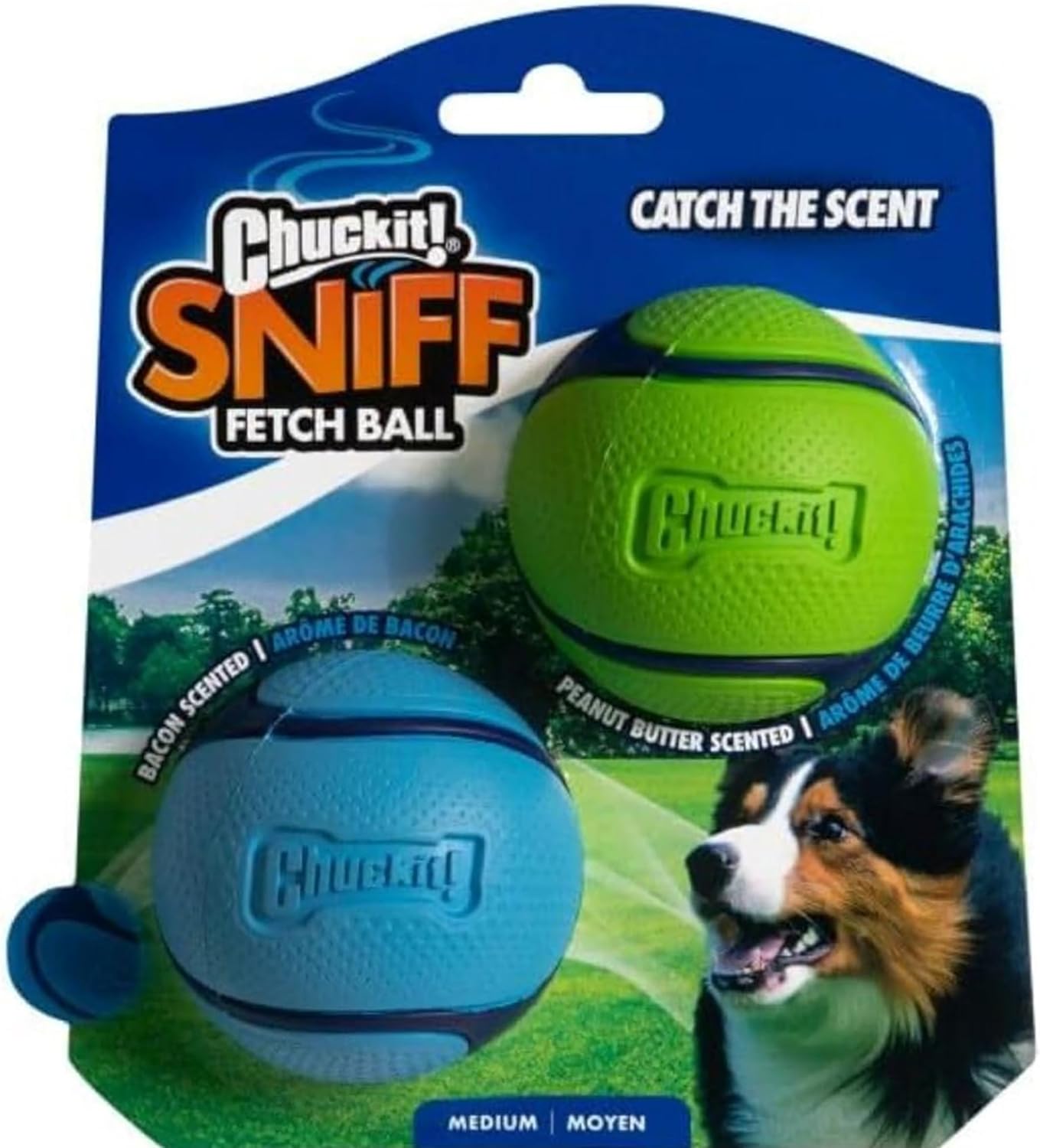 Thumbnail 6 de Chuckit! Sniff – Bacon Scented Dog Fetch Ball, Medium, Durable Rubber Toy for Launcher