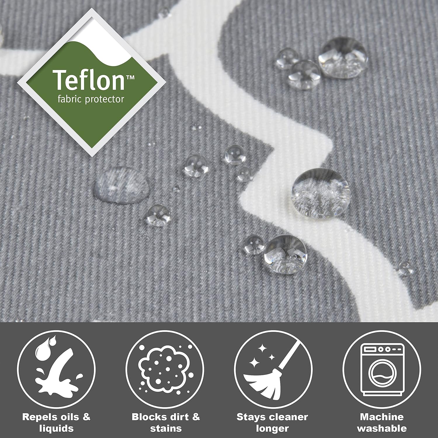 Thumbnail 3 de New World small dog crate cover with Teflon fabric protector (grey designer print) – fits most 61cm crates