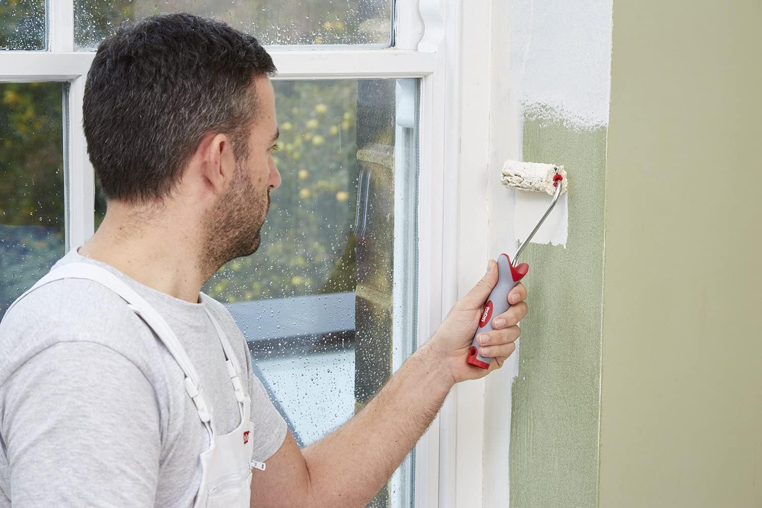 Detalle de ProDec zestaw mini wałków malarskich 4″, runo 12 mm, 10 wkładów i miękki uchwyt