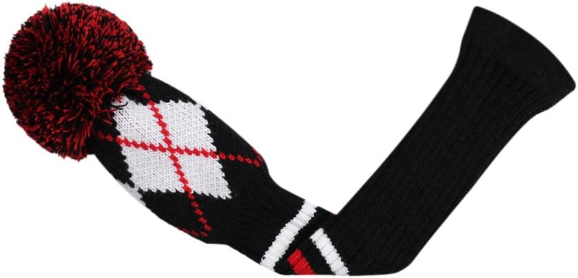 Detalle de Golf Head Covers for Woods – 5-Piece Knit Set (Driver, Fairway x2, Hybrid x2)