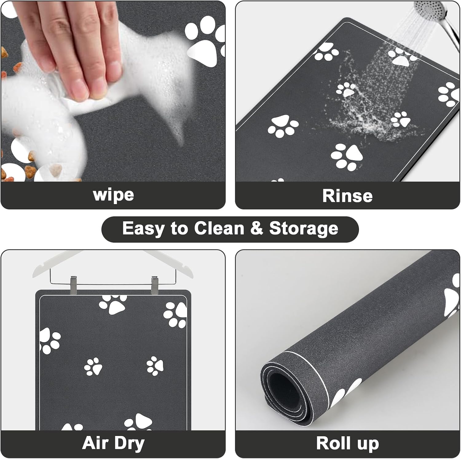 Thumbnail 3 de Mavicen Diatomite Pet Feeding Mat 40 × 60cm (Dark Gray)