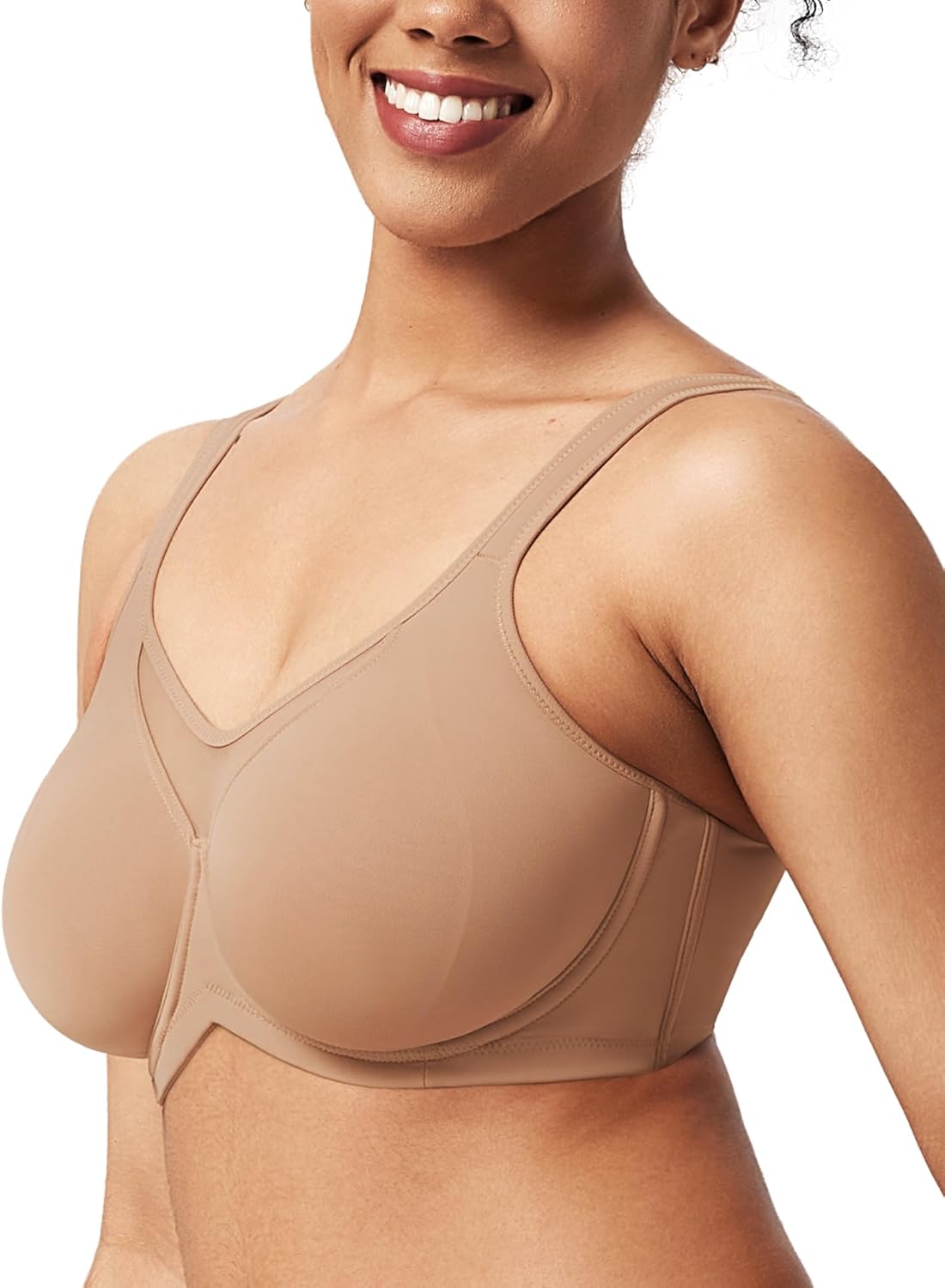 Thumbnail 1 de HSIA Women’s Full Coverage Minimizer Bra (Extra-Large) with Underwire & Coolcomfort
