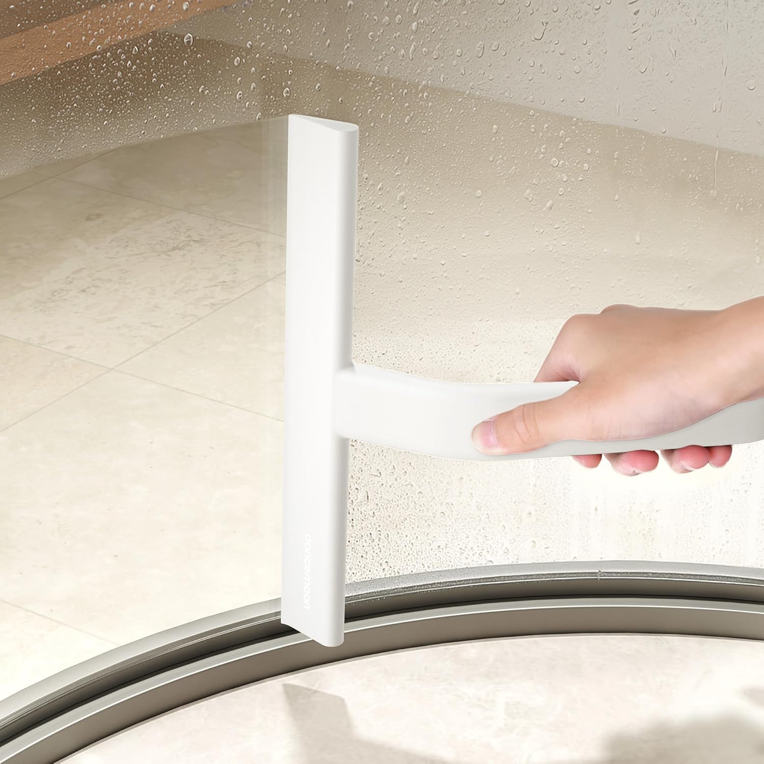 Thumbnail 6 de dancemoon JustHang Shower Squeegee (10-Inch) with Built-In Hook for Glass Doors, Mirrors & Windows