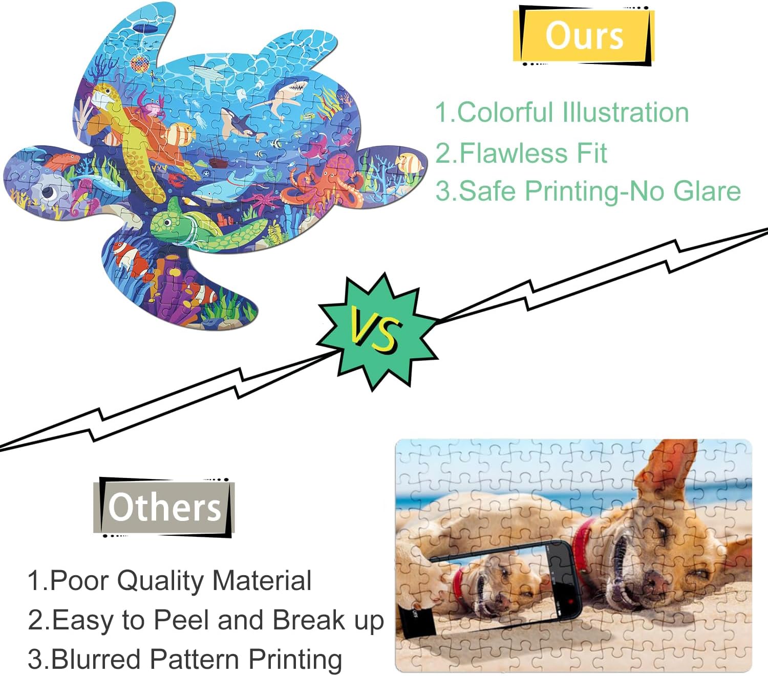 Thumbnail 5 de Sea Turtle Jigsaw Puzzle for Kids – 108 Large Pieces for Ages 4–10