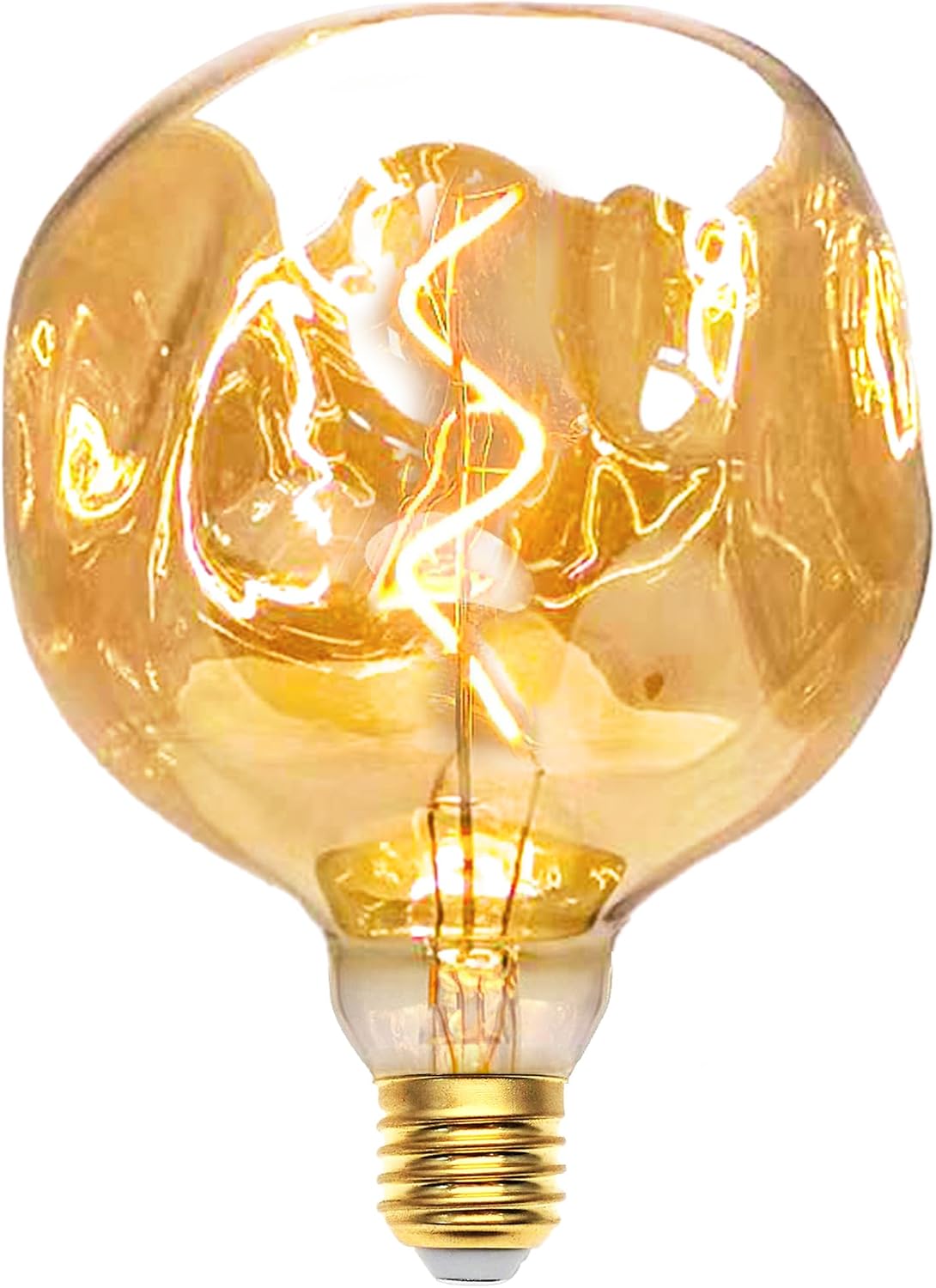 Detalle de KANQIAO G125-3W-1P-HPS-1 E27-ledlamp, 3 W, amber en dimbaar