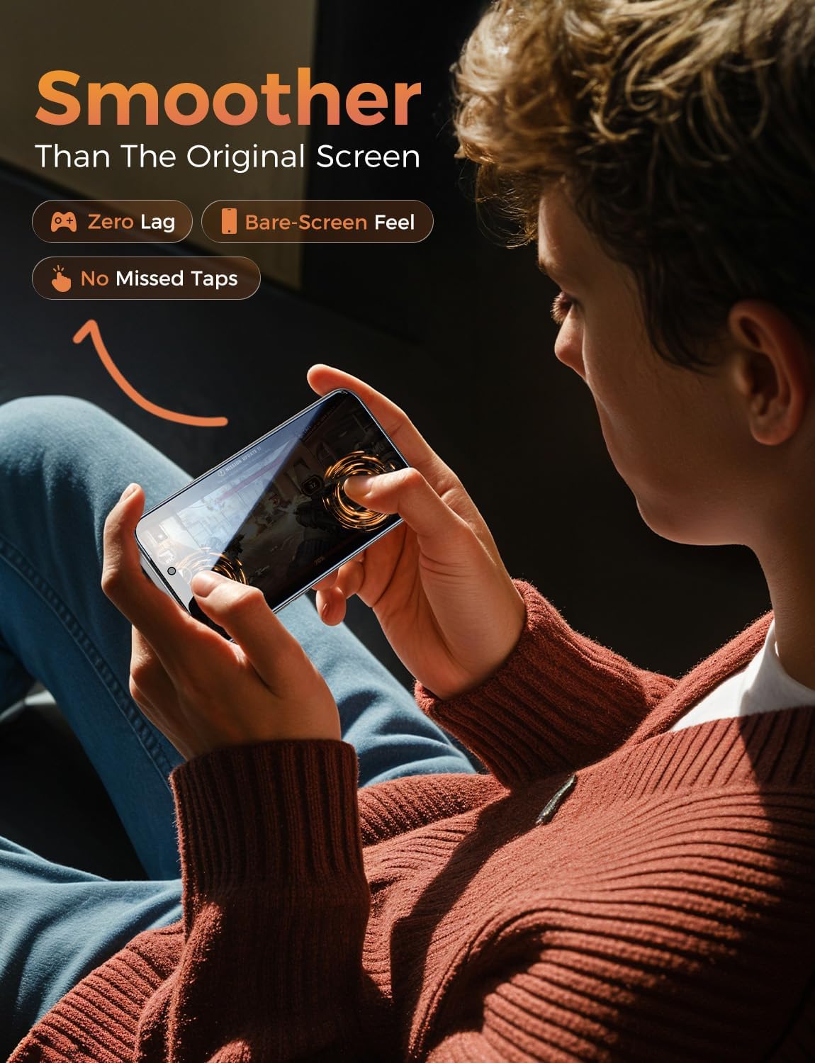 Detalle 2 de iPhone 17 Pro privacy screen protector