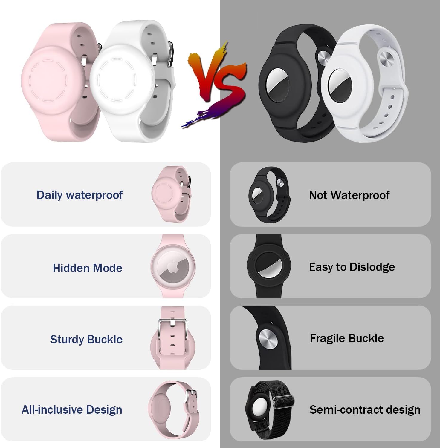 Thumbnail 1 de R-fun Air Tag Armbänder Kinder 2er Pack