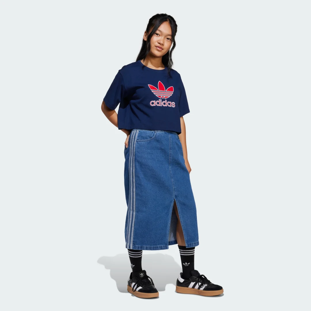 Thumbnail 2 de Adidas Falda denim azul