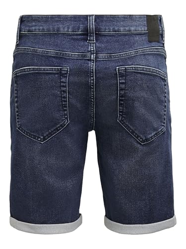 Thumbnail 3 de Only & Sons Onsply Reg D Blue Jog PK 8582 Dnm Noos — Pantalones Cortos Vaqueros Elásticos para Hombre