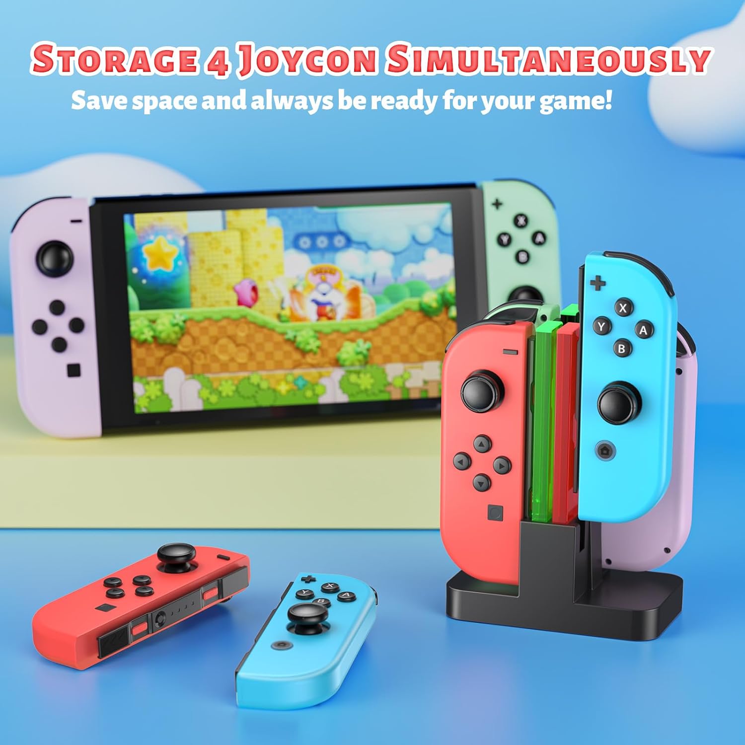 Thumbnail 2 de FASTSNAIL Ladestation für Switch Controller 4er-Pack