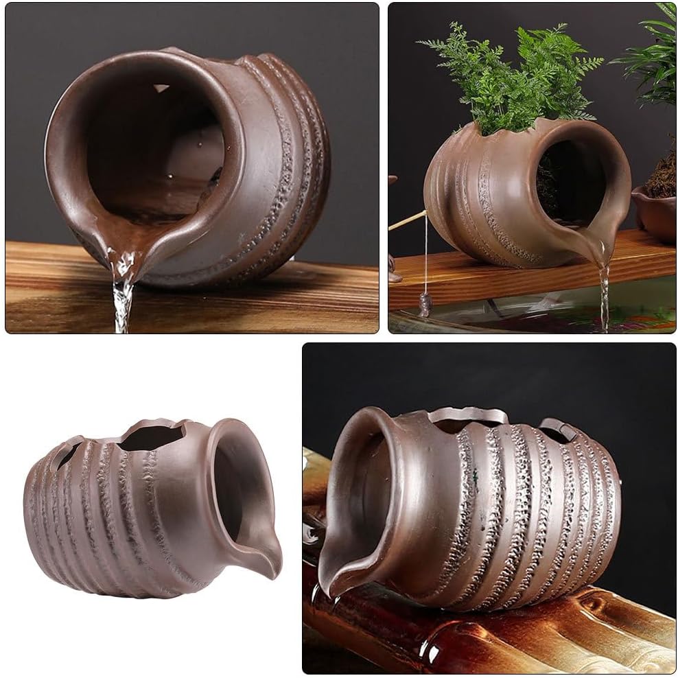 Detalle 2 de Supvox Keramikglas Wasserbrunnen 4,88 Zoll